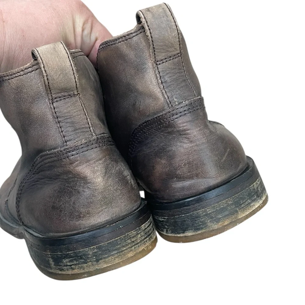 John Varvatos Leather Chelsea Boot, Size 10.5, Grayish/Brown, Size‎ 10.5, GUC